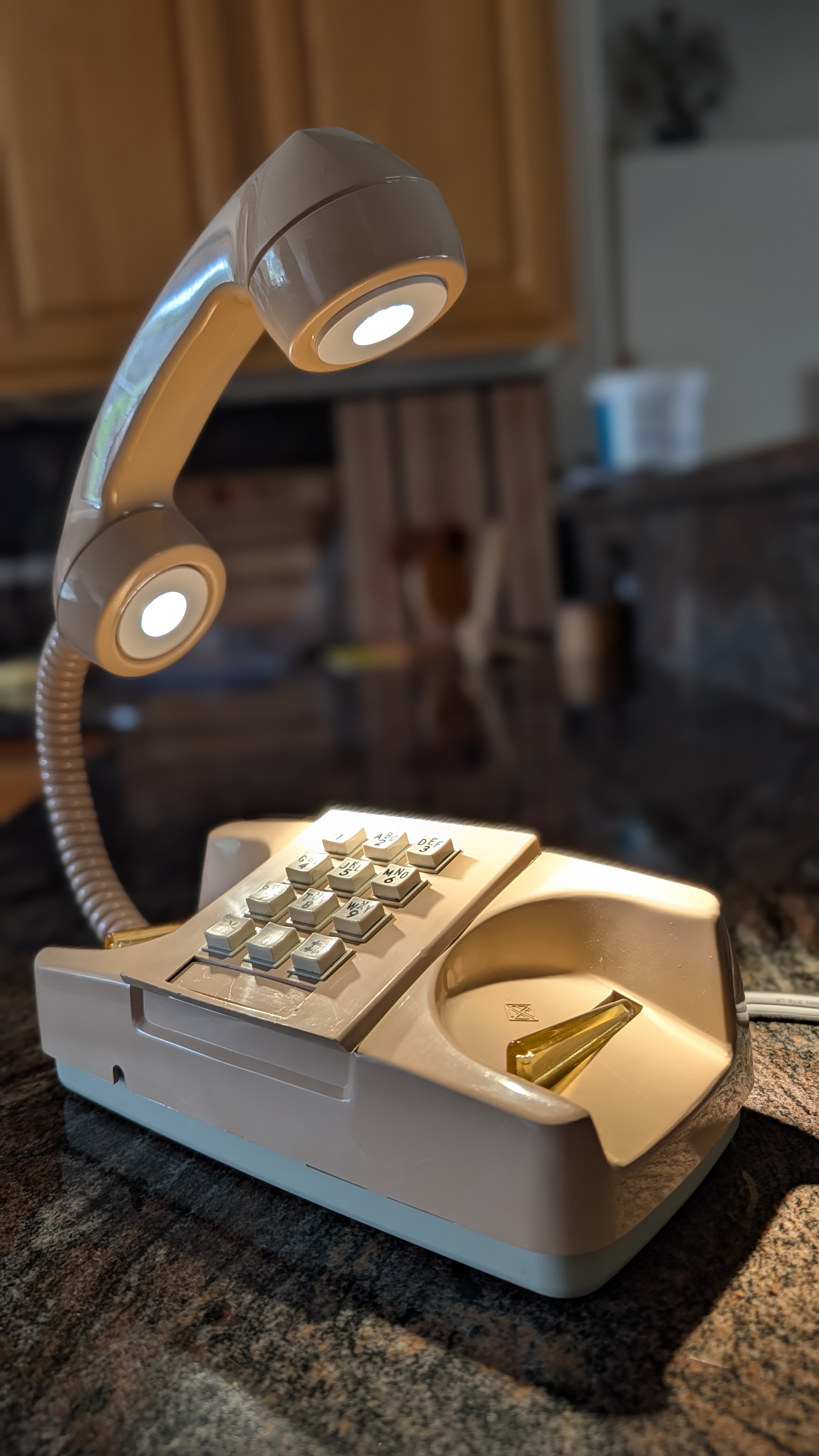 Vintage Princess Phone now a Magic Desk Lamp